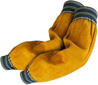 Tillman 5218E Heavyweight 18" Sleeves Cowhide Side Split Leather, Yellow