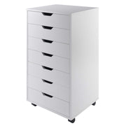 Winsome White / 1 Door, 17 Drawers / Transitional Storage Cabinets