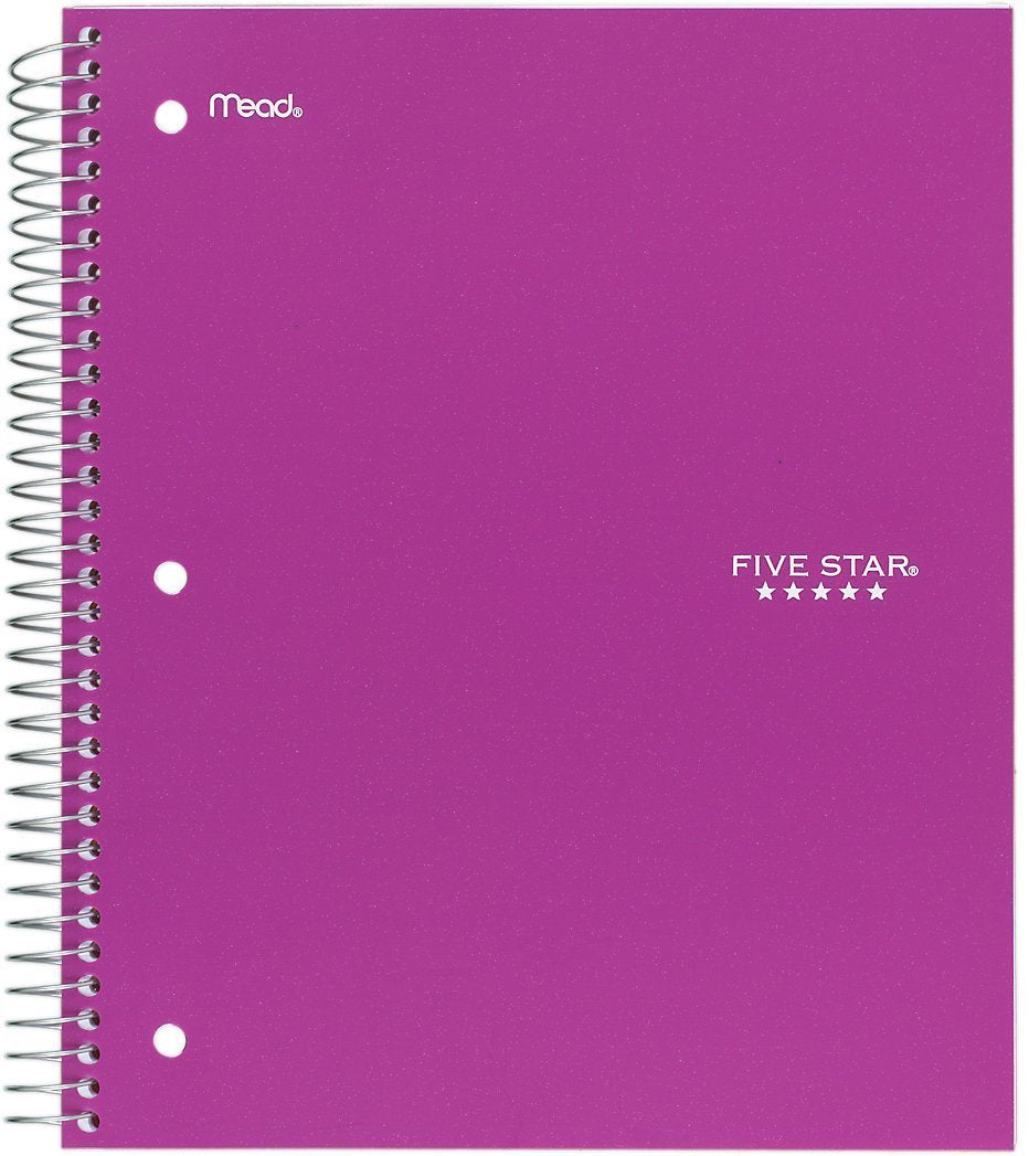 Wirebound Notebook by Five Star – 4 Pack, Assorted, Pack of 4, Model 06206