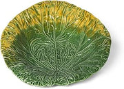 Park Hill Collection Green Cabbage Leaf Ceramic Serving Platter 20" Dia