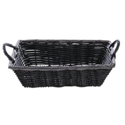 HUBERT Black / 8"Lx11"Wx3"H / Modern Shelf Baskets