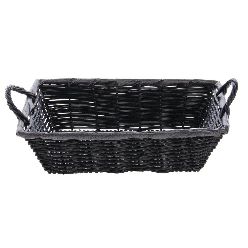 HUBERT Black / 8"Lx11"Wx3"H / Modern Shelf Baskets