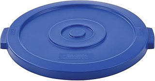 Global Industrial 20 Gallon Plastic Trash Can Lid, Blue