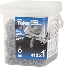 Teks #12 x 1 in. HEX Washer Head Drill PT Metal-to-Metal Roofing Screws 400CT