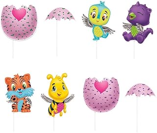 Unique Party Hatchimals Photo Booth Props | Assorted Designs | 8 Pcs