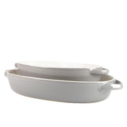 10 Strawberry Street Gray / 13" & 10.5" / Oval Bake & Serve Sets