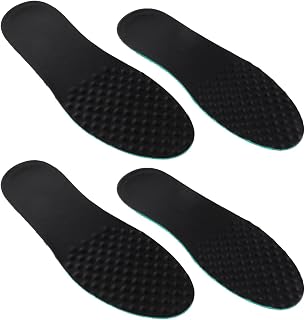 Mipcase Athletic Lambskin Shoe Insoles 2 Pairs Breathable Cushioning Inserts for Men and Women, Shock-Absorbing, Sweat-Absorbent, Cuttable Sport Foot Insoles for Golf, Military Training,