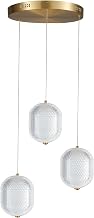 Dainolite Peri LED Multi Pendant - 3 Light - Aged Brass Finish