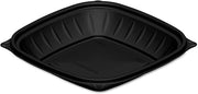 Dart PresentaBowls Pro 24 oz Square Black Plastic Takeout Bowl, B24SB (252 Count)