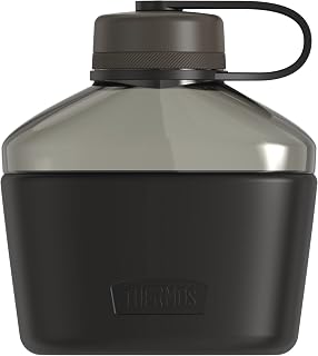 THERMOS ALTA Series, Plastic Canteen Bottle 34 Ounce, Espresso Black | BPA Free Material