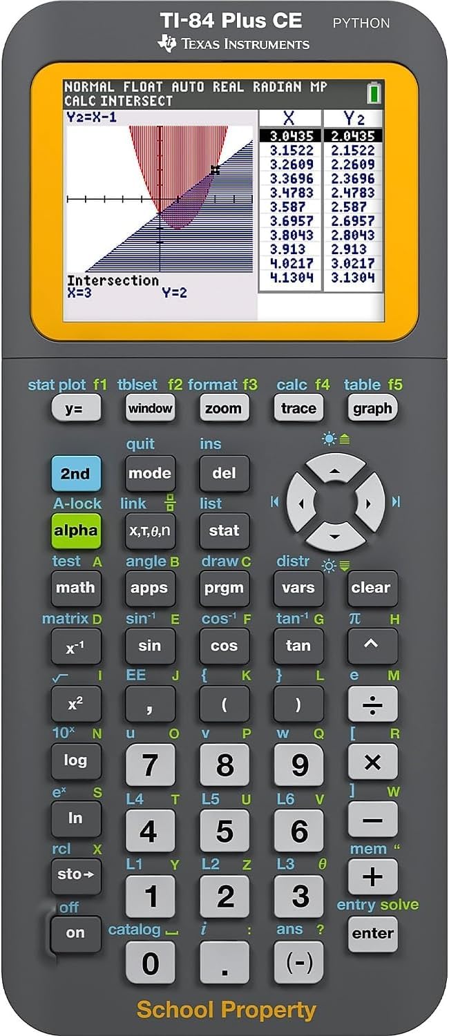 TI-84 Plus CE Teacher's 10 Pack Graphing Calculator (Renewed) by Texas Instruments – Small, Plastic, Teacher 10 Pack, Pack of 10, Model 84PLCE/TPK/2L1-cr