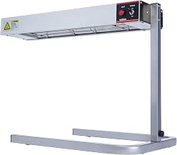 Winco 24" Food Heat Lamp Strip Heater with Adjustable Stand | Adjustable height, 500W heating element, 500W power, Great for Hot Holding, Serving Lines, Buffets and Foodservice