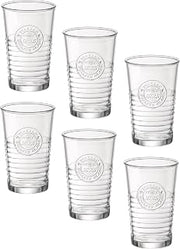 Bormioli Rocco Officina1825 Cooler Glass, 16 oz, Clear (Pack of 6)