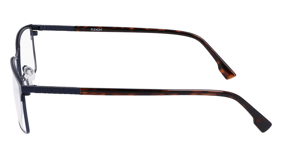 Eyeglasses E 1129 410 Matte Navy by Flexon – 59/19/150, Metal, Matte Navy, Model FLEXON E1129 FLE1129