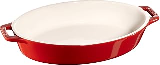STAUB Ceramic 9-inch Oval Baking Dish - Cherry
