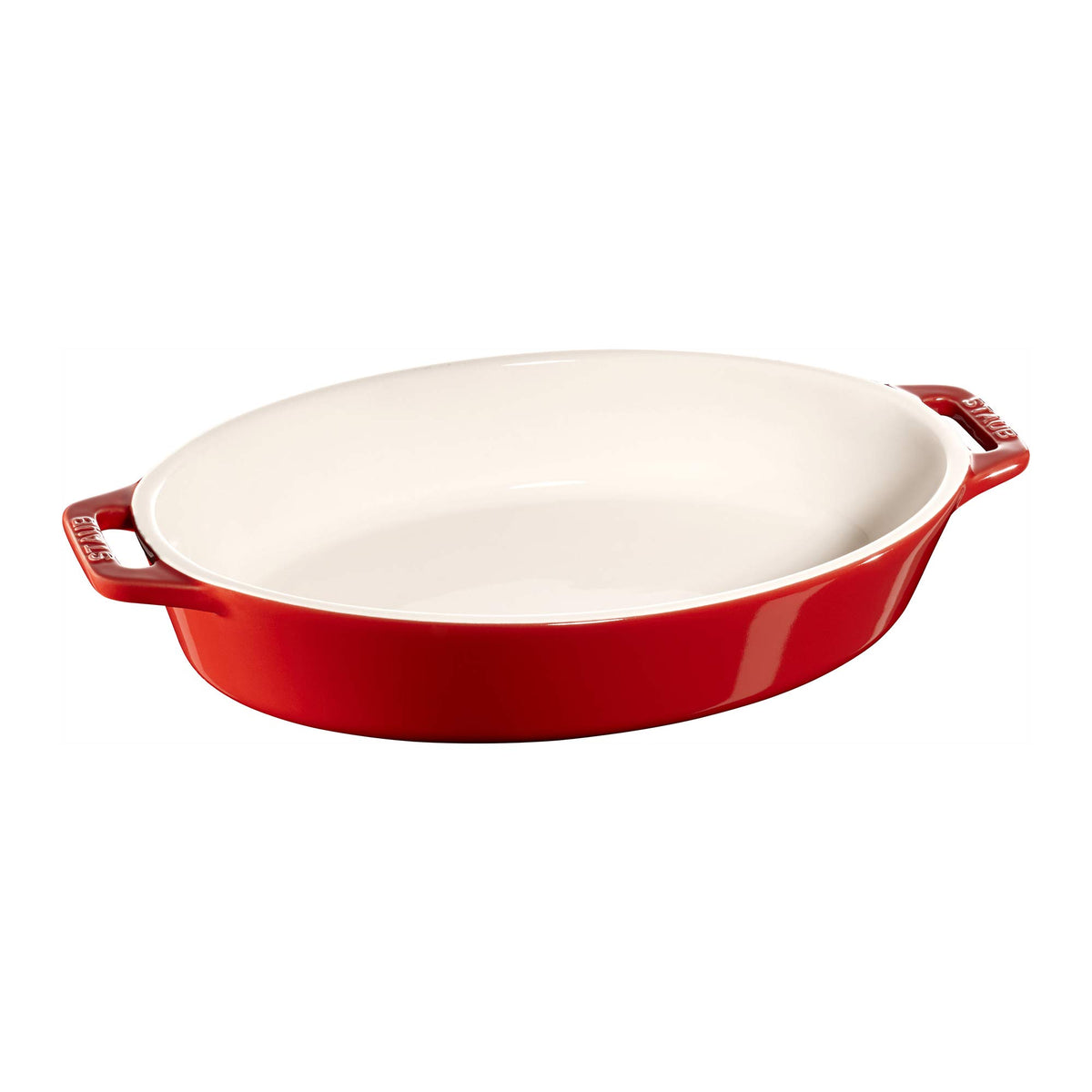 Ceramic 9-inch Oval Baking Dish - Cherry by STAUB – 9-inch, 1.06 quarts, Ceramic, Cherry, Model 405111560