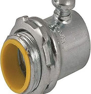 RACO 2122 Steel Connector, Set Screw, Insulated, EMT Conduit, 1/2" (Pack of 50)