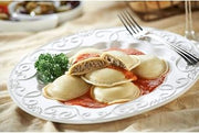 Rosina Food Celentano Large Meat Ravioli Pasta - Round, 22 Ounce -- 12 per case.