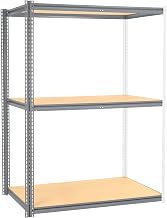 Global Industrial High Cap. Add-On Rack 60Wx36Dx60H 3 Levels Wood Deck 1300 Lb. Per Level Gry