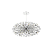 Vera 38 Light Pendant by Lighting Design – Metal, Clear, Model 2550D48C