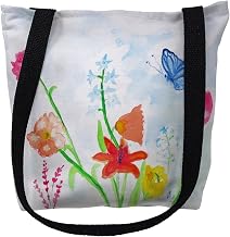 Betsy Drake TY1102S 13 x 13 in. Pastel Garden Small Tote Bag