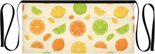 Lemon Waist Apron with 3 Pockets Half Apron for Servers& Waiters, Adjustable Ties, Lightweight Water-Resistant Washable for Cooking Gardening
