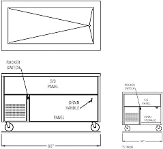 Ranserve Cold Food Table, Refr