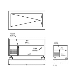 Ranserve Cold Food Table by Randell – Model RAN SCA-4S