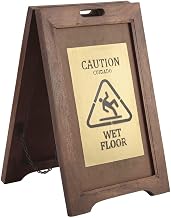 Kratos Mango Wood Wet Floor Sign - 15"W x 24"H