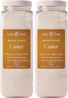 India Tree Superfine Caster Sugar,1.75 lb | NonGMO,Gluten-Free Premium Baking & Dessert Cane Sugar,(Pack of 2)