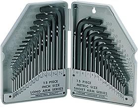Pro'sKit Eclipse 900-038 30 Piece Hex Key Set - SAE (Fractional), Metric (MM)