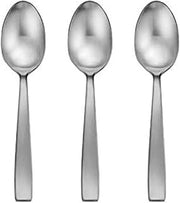 Oneida Everdine Everyday Flatware Serving Spoon, Set of 3, 18/0 Stainless Steel, Silverware Set