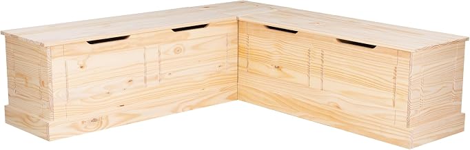 Linon Tobin Backless Nook Unfinished