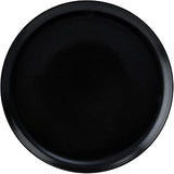 G.E.T. PA1941712812 High-Strength Porcelain Coupe Plate, 11", Black (Set of 12)