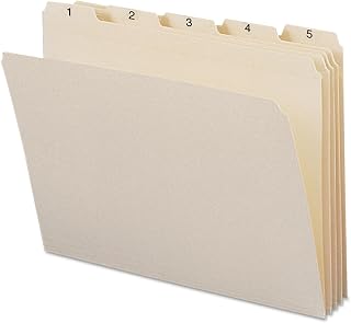 SMEAD Indexed 5 Tab File Folders, Manila Letter Size Set, Daily 1-31 | Numbered file folders 1-31 build a tickler file system, a 31 day file organizer for bills and follow ups.