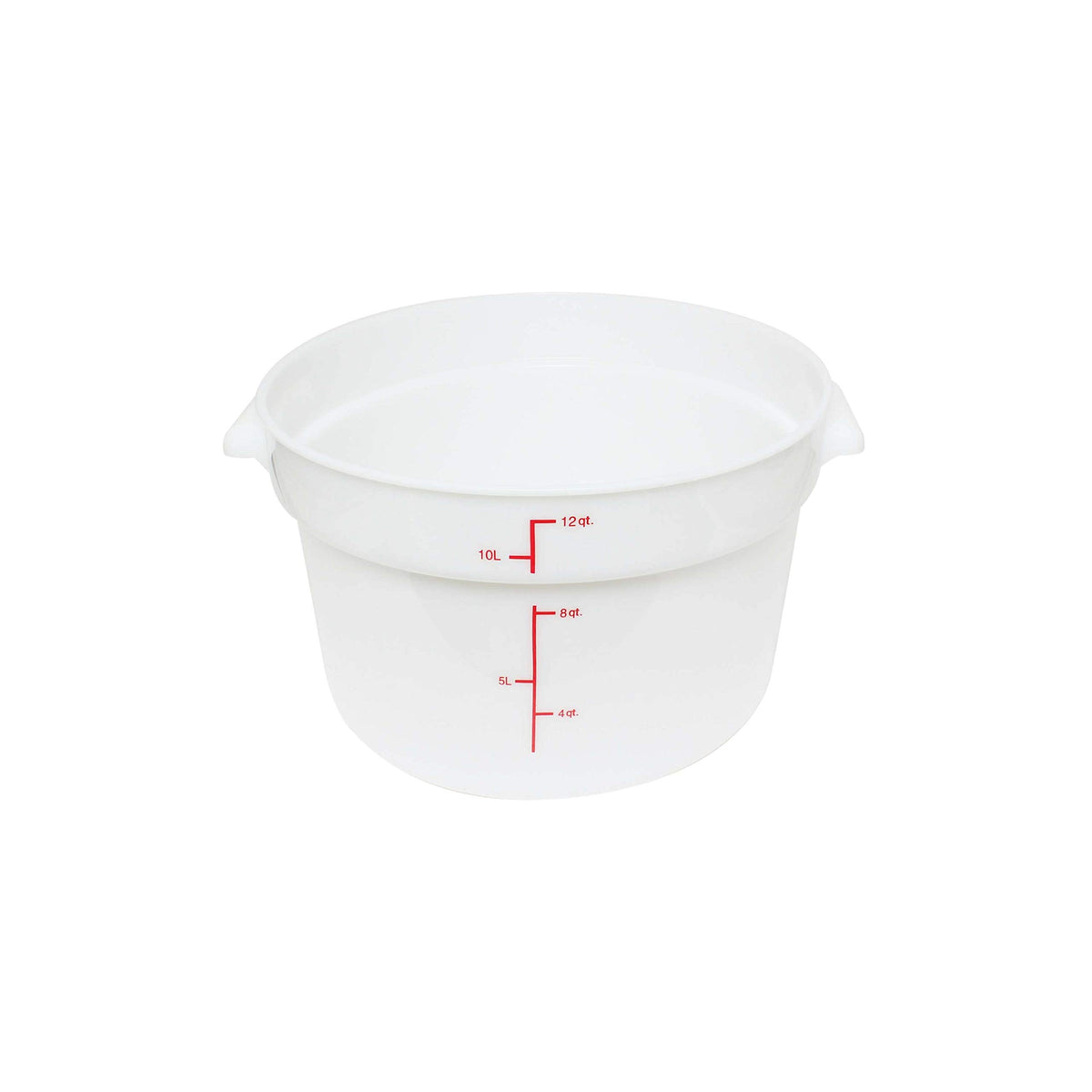 Food Storage Container by Thunder Group – 12.0 quarts, Polypropylene, White, Pack of 12, Model PLRFT312PP