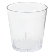 G.E.T. Stackable Textured Pebbled Clear 9 Oz Tumbler by GET – 9 Ounces, SAN (Styrene Acrylonitrile), Clear, Pack of 72, Model 6609-1-6-CL