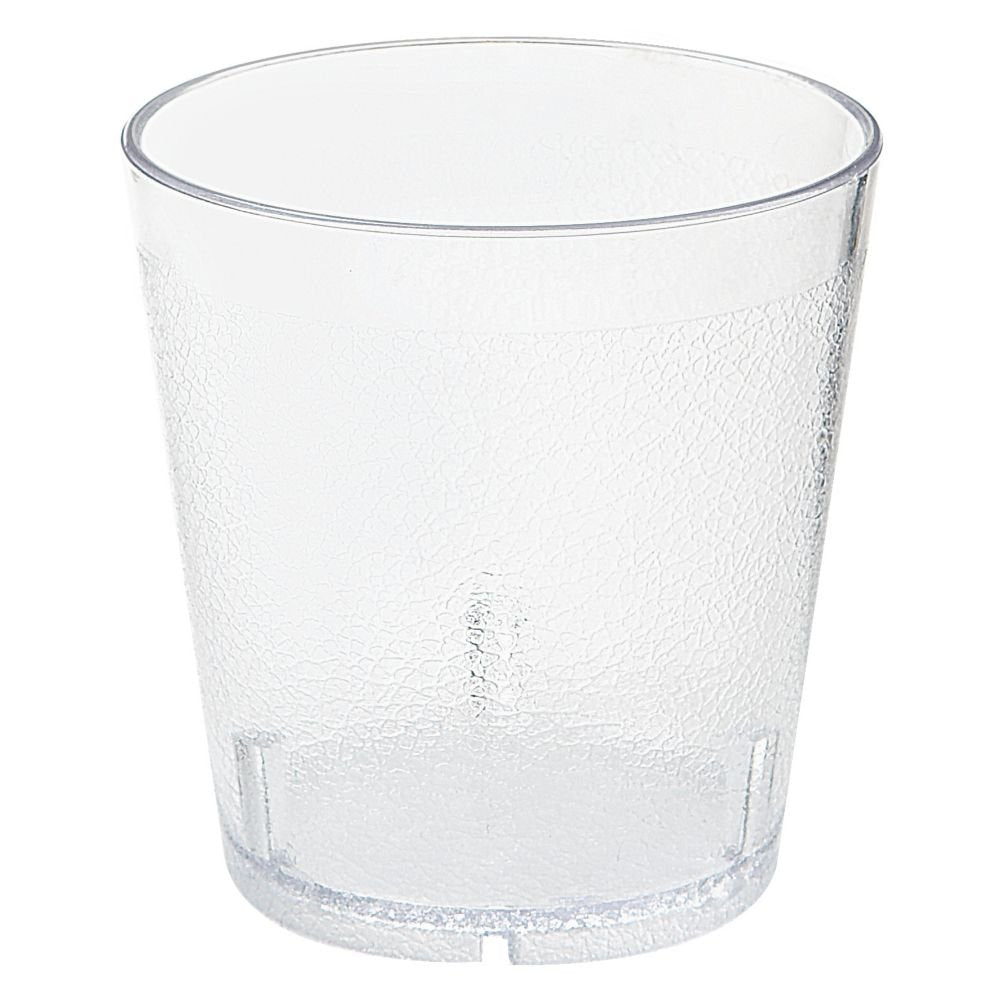 G.E.T. Stackable Textured Pebbled Clear 9 Oz Tumbler by GET – 9 Ounces, SAN (Styrene Acrylonitrile), Clear, Pack of 72, Model 6609-1-6-CL