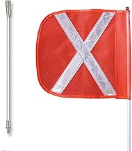 Checkers Heavy Duty Collapsible Quick Disconnect 12" Orange with White X