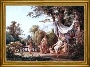 Art Oyster The Elder Karoly Marko The Toilet of Venus - 18" x 27" Premium Canvas Print with Gold Frame