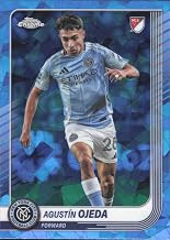 2025 TOPPS CHROME SAPPHIRE MLS #53 AGUSTIN OJEDA NEW YORK CITY FC MLS