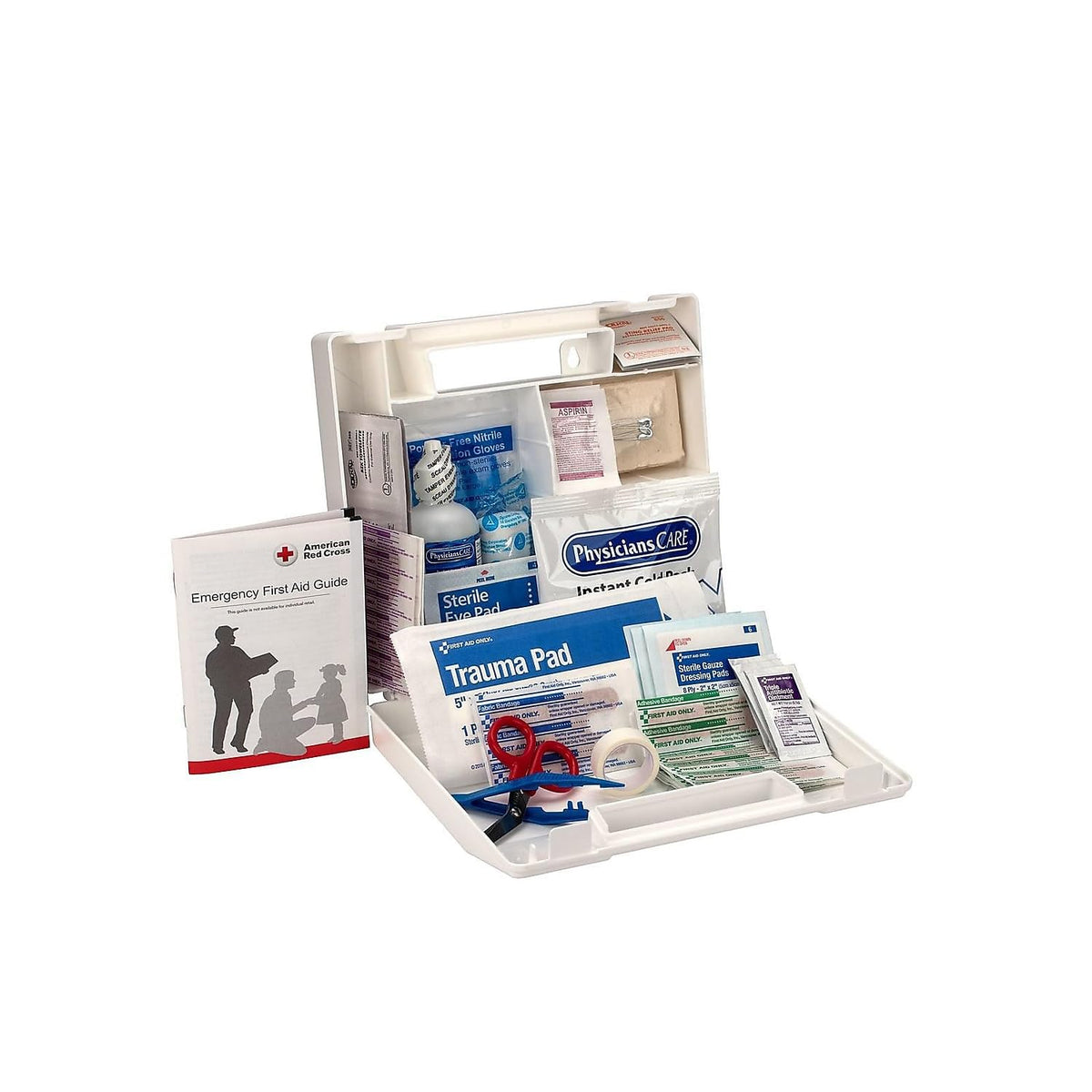 223-U OSHA-Compliant First Aid Kit by First Aid Only – 2.5" x 8.4" x 9", Plastic, White, Model 223UFAO