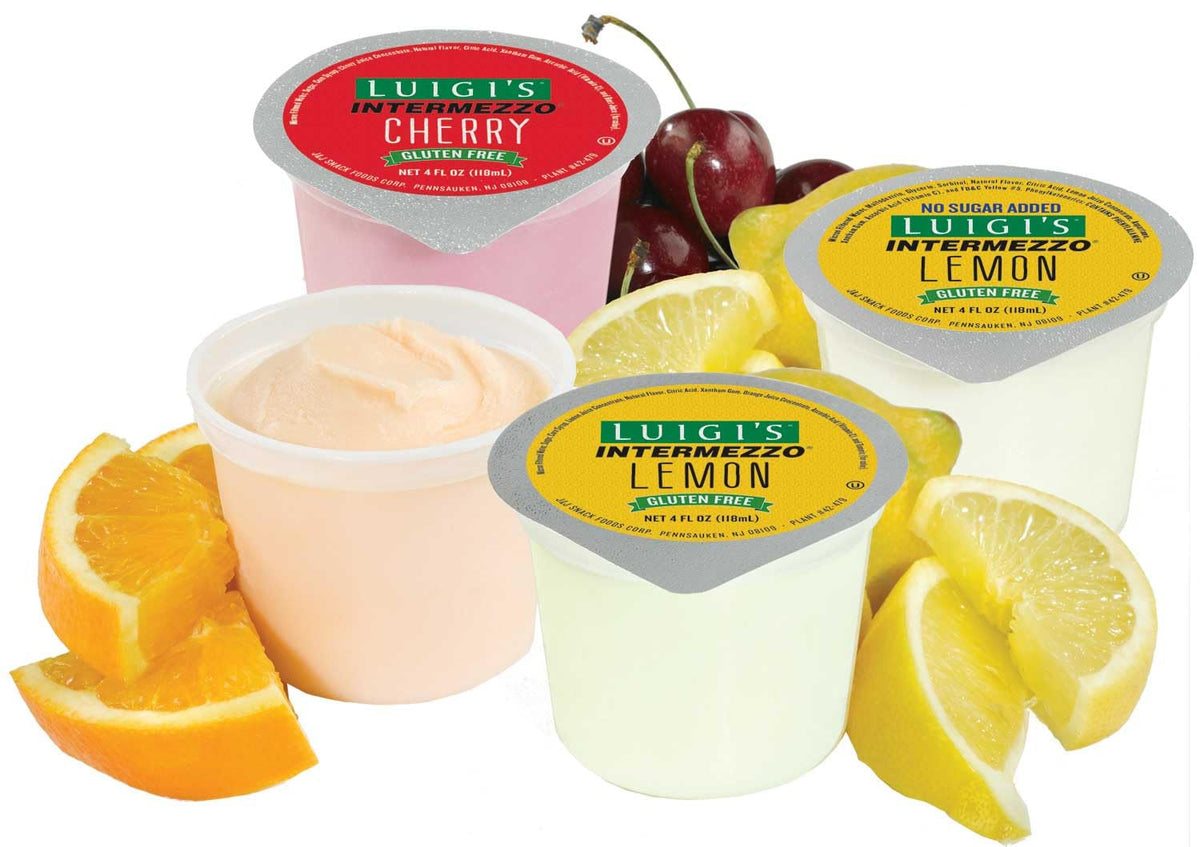 Luigis Intermezzo Orange Cup by J and J Snack Foods – 4 Fl Oz (Pack of 72), Pack of 72