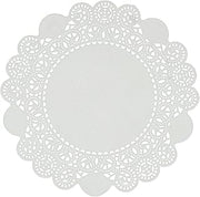 AmerCareRoyal lace doilies, round, 5", white, 10,000/carton