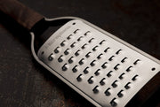 Master Series Wood Handle Stainless Steel Frame Extra Coarse Blade Cheese Grater by Microplane – 18/8, Stainless Steel, Silver, Model 15403