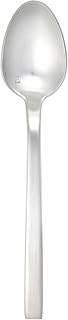 Fortessa Arezzo 18/10 Stainless Steel Flatware, Coffee/Teaspoon, 7", Set of 12, Brushed Stainless Steel
