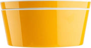 Tablecraft Marvista Collection Round Stackable Bowl and Lid, 4.5 Qt Capacity, 10.5" x 10.5" x 5", Clementine Melamine, Space-Saving Food Container for Prep, Serving, and Organization