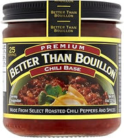 Better Than Bouillon Chili Base, Made from Select Roasted Chili Peppers & Spices, Blendable Base for Added Flavor, 8-Ounce Jar (Pack of 1)