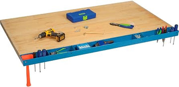 Global Industrial 60"W Workbench Tool Organizer and Sorting Tray, Blue