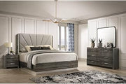 Venice Gray Platform 4-Piece Bedroom Set, Queen